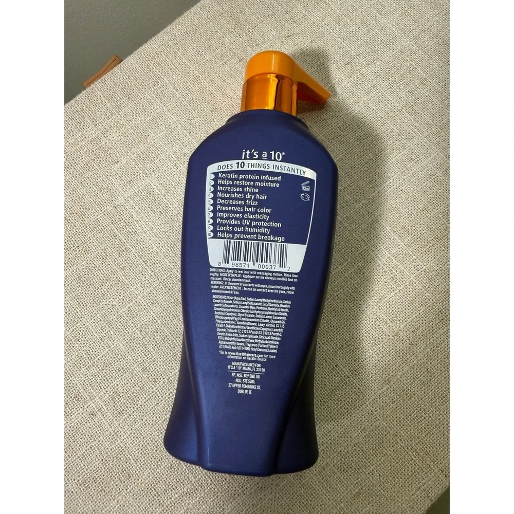 Its a 10 Miracle Shampoo Plus Keratin 10oz Smoothing Strengthening Hair Care